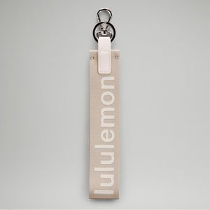 Lululemon Never Lost Keychain White Linen